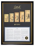 2019 Utah Goldback Set (1,5,10,25 & 50) Frame LIMITED to 200 Certified & Signed